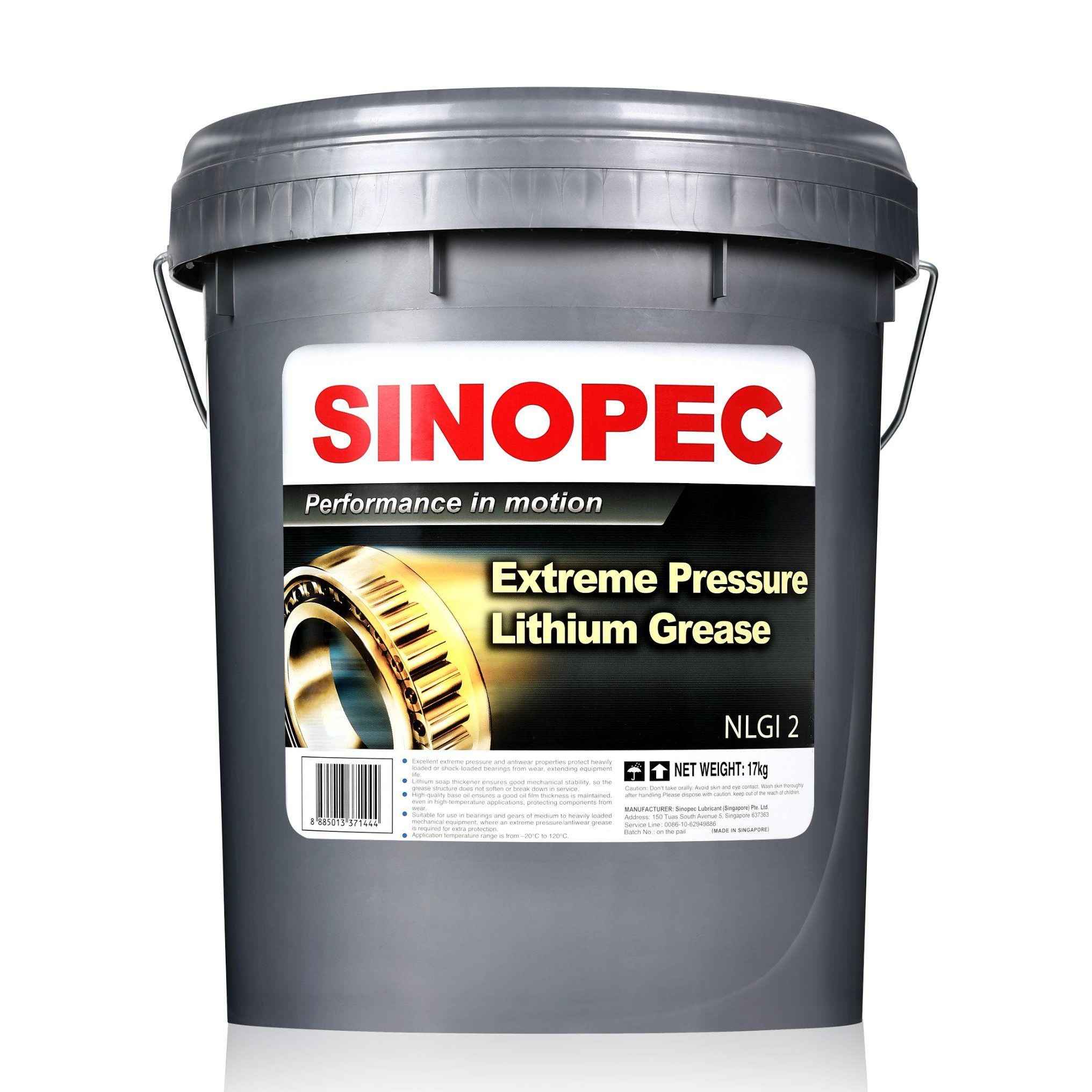 Mỡ Sinopec Lithium EP NLGI 2 - 17Kg