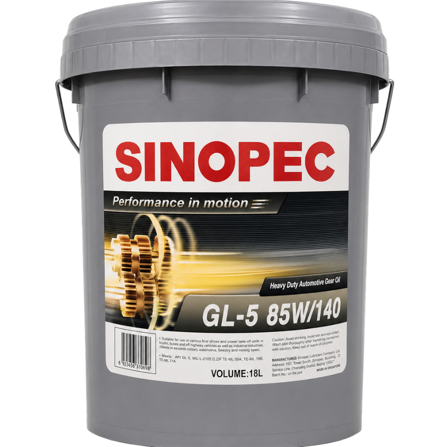 Dầu cầu Sinopec GL-5 85W/140 HD - 18L