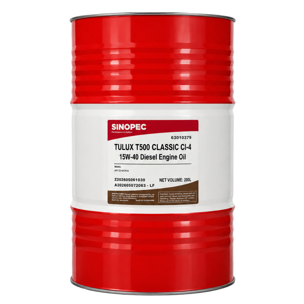 Nhớt động cơ Sinopec Tulux T500 Classic CI-4 15W-40 - 200L