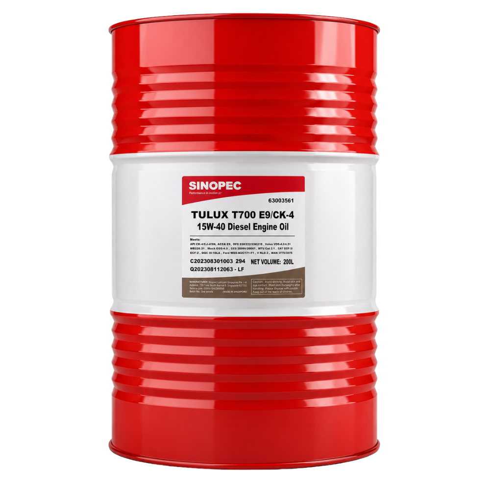 Nhớt động cơ diesel Sinopec Tulux T700 CK-4 15W-40 - 200L