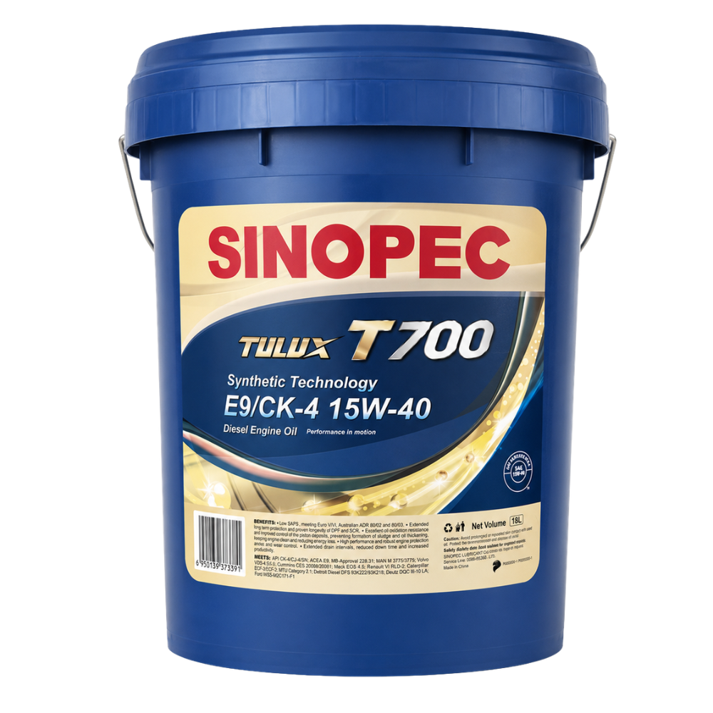 Nhớt động cơ diesel Sinopec Tulux T700 CK-4 15W-40 - 18L